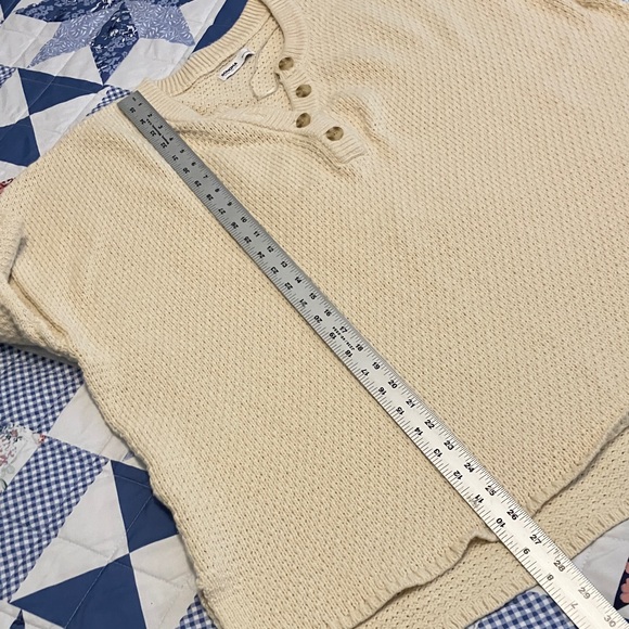 Sonoma Cream Button Knit Sweater - Picture 5 of 7